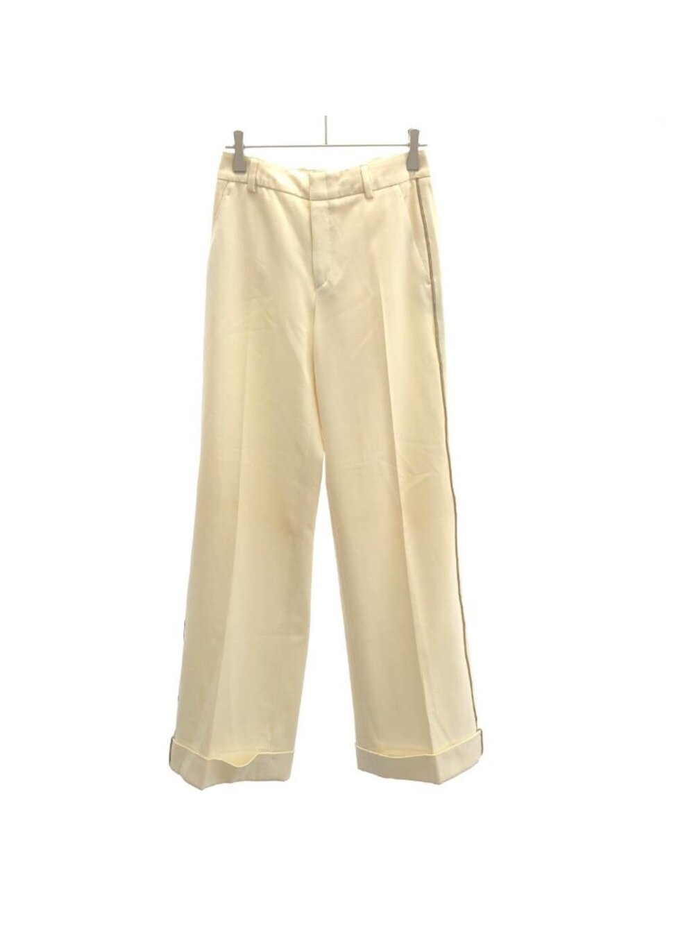 Gucci Side Line Tuxedo Pants Ivory 36